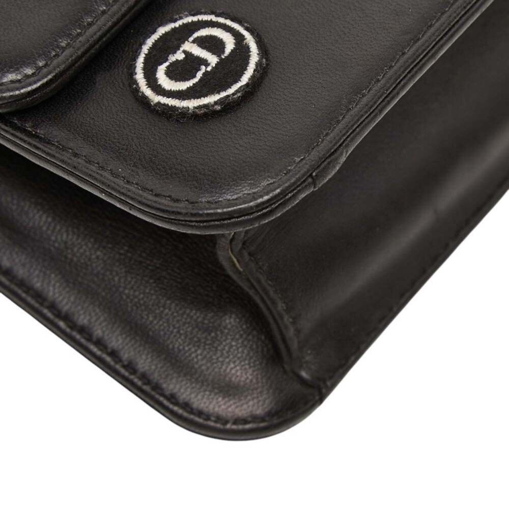 CHRISTIAN DIOR Black Leather Shoulder Bag - Picture 5 of 12